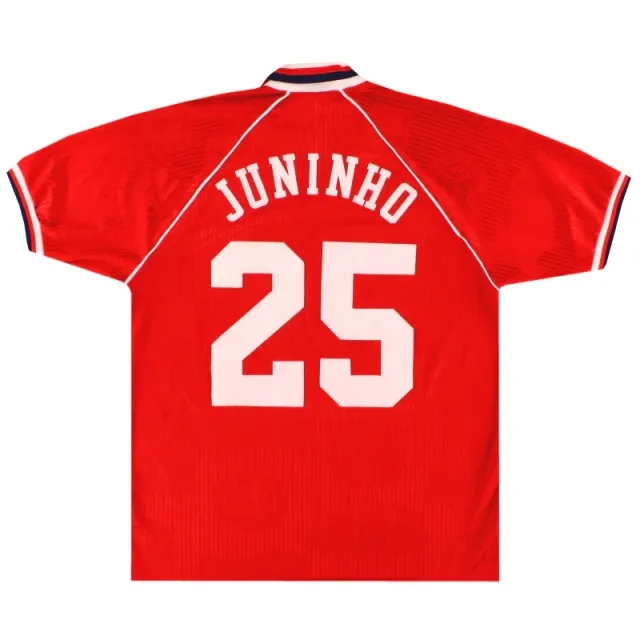 1995-96 Middlesbrough Errea Signed Home Shirt Juninho #25 XL - Middlesbrough / Excellent 