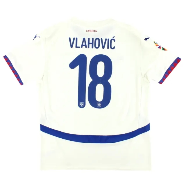 2024 Serbia Puma Away Shirt Vlahovic #18 *As New* L - Other European / As New 