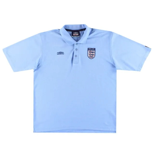 2002-03 England Umbro Polo Shirt L - England / Excellent 