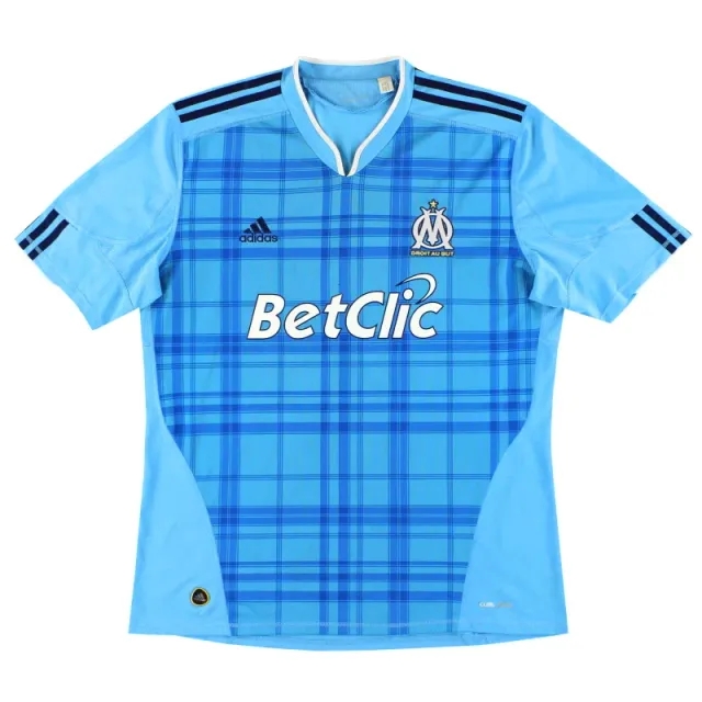 2010-11 Olympique Marseille adidas Away Shirt M - Olympique Marseille / Excellent 