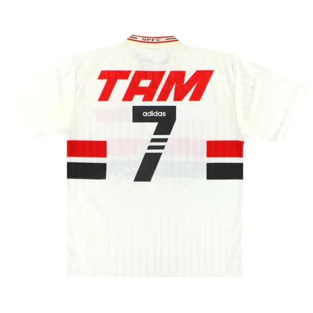 1996 Sao Paulo adidas Home Shirt#7 XL - Central and South American Clubs / Excellent 
