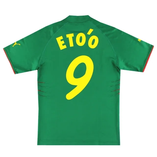 2004-06 Cameroon Puma Home Shirt Eto'o #9 S - Cameroon / Very Good 