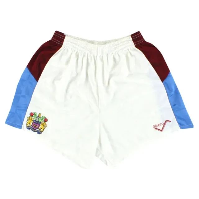 1991-93 Burnley Ribero Third Shorts M - Burnley / Excellent 