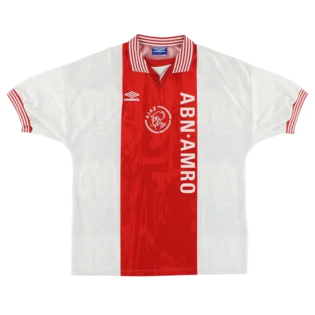 1996-97 Ajax Umbro Home Shirt L - Ajax / Excellent 