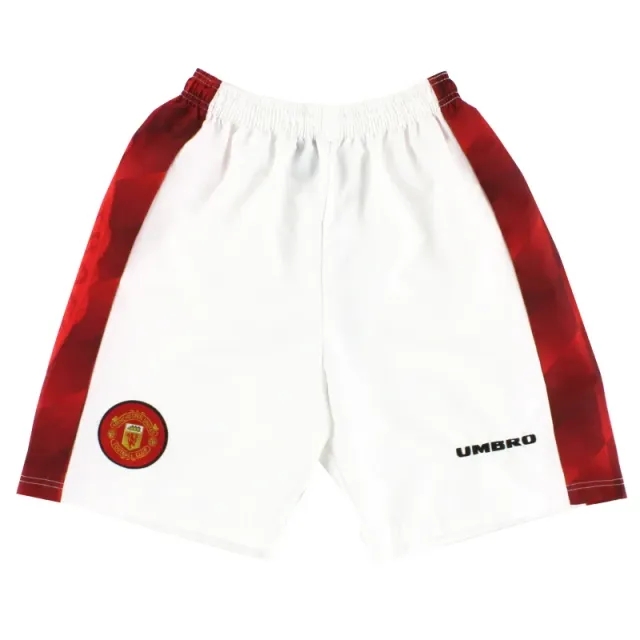 1996-98 Manchester United Umbro Home Shorts Y - Manchester United / Excellent 