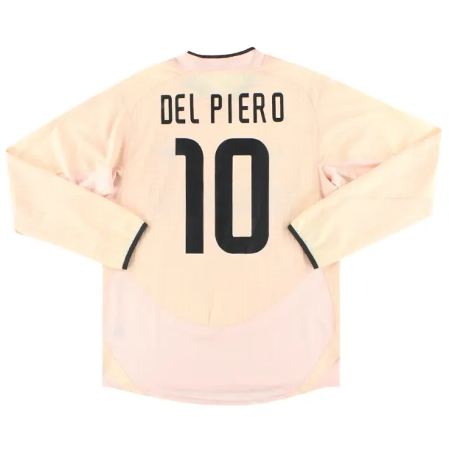 2003-04 Juventus Nike Away Shirt Del Piero #10 L/S M - Juventus / Excellent 