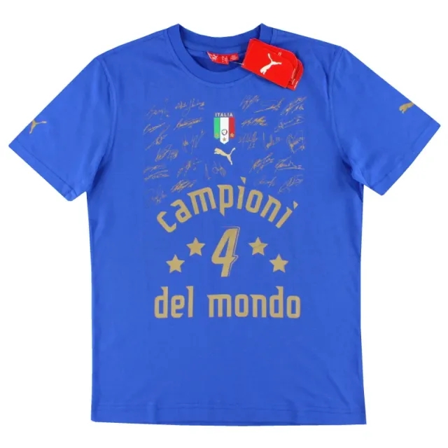 2006-07 Italy Puma 'Campioni Del Mondo' Graphic Tee *w/tags* S - Italy / w/tags 