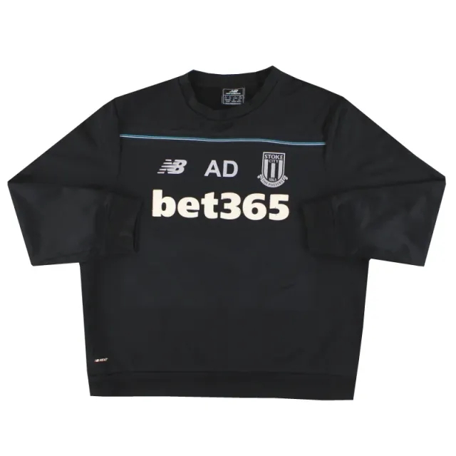 2015-16 Stoke New Balance Player Issue Training Sweatshirt 'AD' L - Stoke City / Very good 