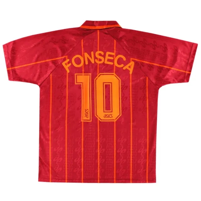 1996-97 Roma Asics Home Shirt Fonseca #10 *w/tags* XL - Roma / w/tags 