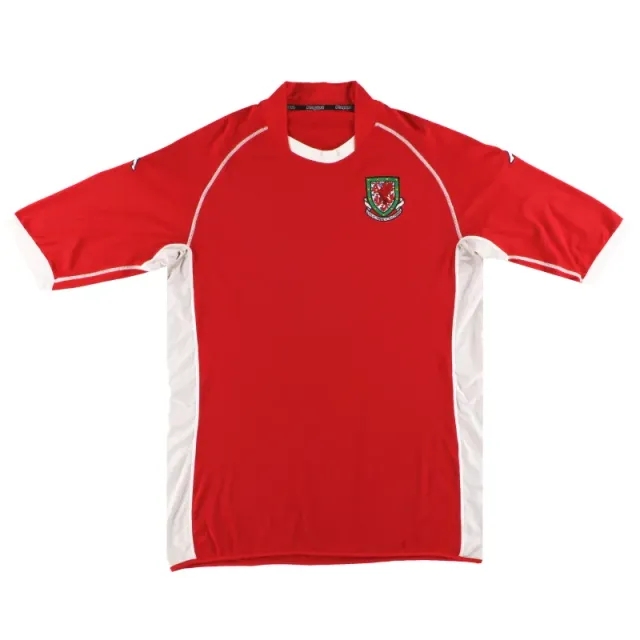 2002-04 Wales Kappa 'Signed' Home Shirt S - Wales / Very good 