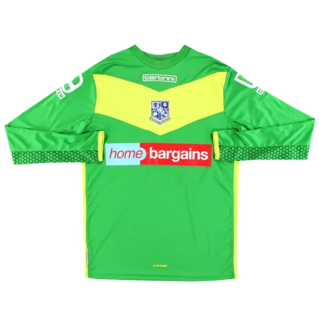 2014-15 Tranmere Rovers Carbrini Goalkeeper Shirt #57 XL.Boys - Tranmere Rovers / Mint 