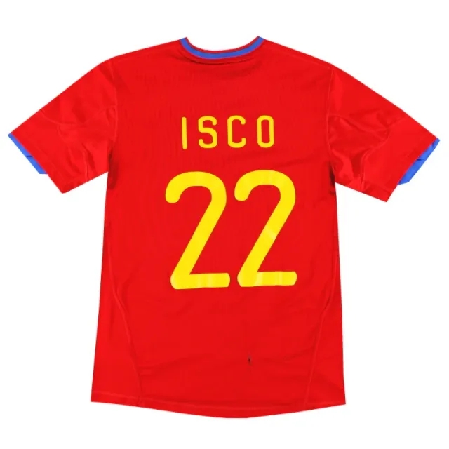 2009-10 Spain adidas Home Shirt Isco #22 XL.Boys - Spain / Very Good 