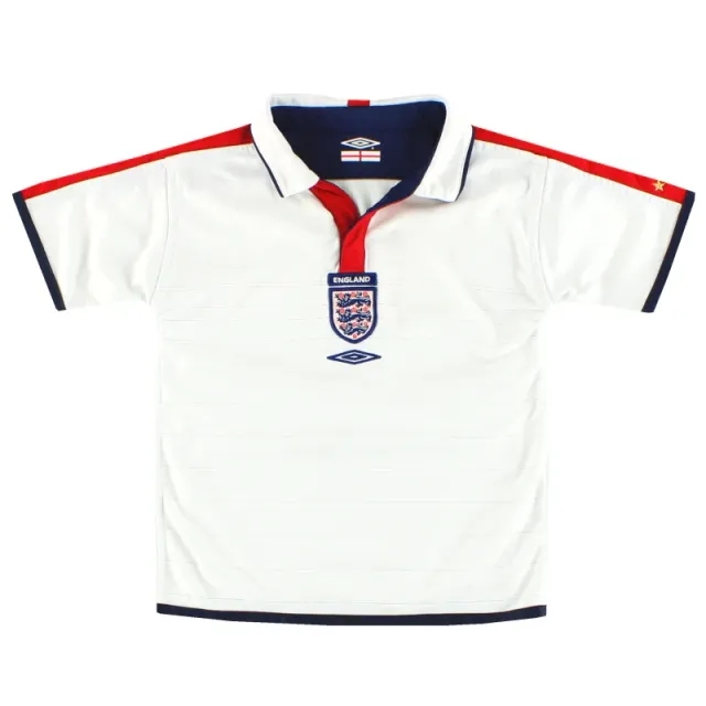 2003-05 England Umbro Home Shirt 4-5 Years - England / Excellent 