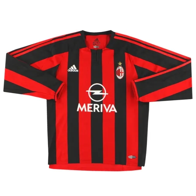 2003-04 AC Milan adidas Player Issue Home Shirt #10 L/S *Mint* M - AC Milan / Mint 
