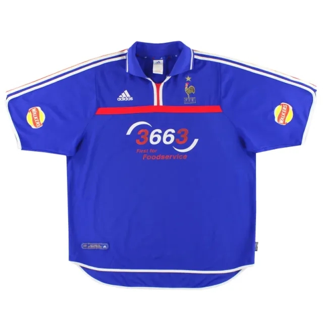 2000-02 France adidas Home Shirt XXL - France / Very good 