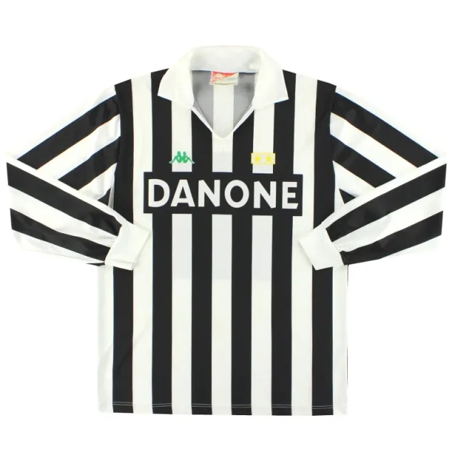 1992-94 Juventus Kappa Home Shirt #10 L/S L - Juventus / Very Good 