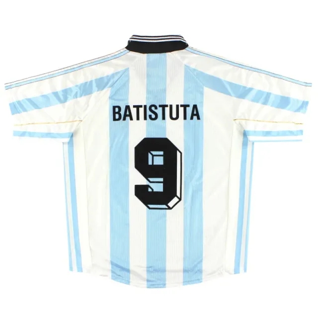 1998-99 Argentina adidas Home Shirt Batistuta #9 XL - Argentina / Excellent 