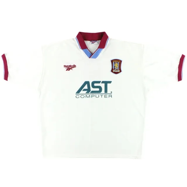 1996-98 Aston Villa Reebok Away Shirt #8 XL - Aston Villa / Excellent 