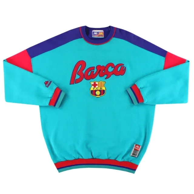 1992-95 Barcelona Kappa Sweatshirt *Mint* L - Barcelona / Mint 