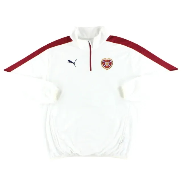 2015-16 Hearts Puma 1/4 Zip Track Top XXL - Hearts / Excellent 