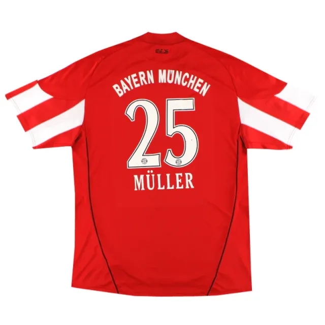 2010-11 Bayern Munich adidas Home Shirt Muller #25 XXL - Bayern Munich / Very Good 