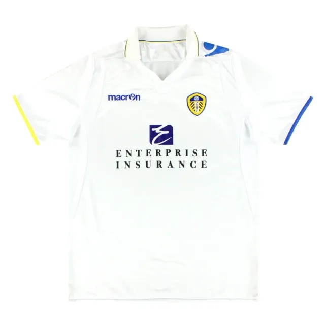 2011-12 Leeds Macron Home Shirt S - Leeds / Excellent 