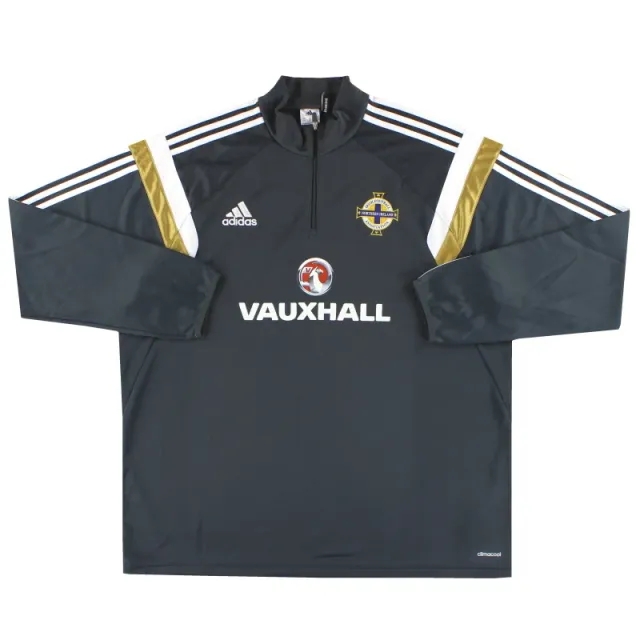 2014-15 Northern Ireland adidas 1/4 Zip Track Top XXL - Northern Ireland / Excellent 