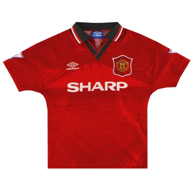 1994-96 Manchester United Umbro Home Shirt Y - Manchester United / Very good 