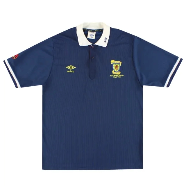 1988-91 Scotland Umbro 'Italy 90' Home Shirt L - Scotland / Excellent 