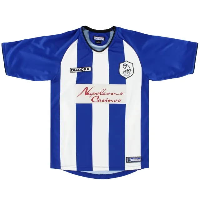 2003-05 Sheffield Wednesday Diadora Home Shirt M - Sheffield Wednesday / Excellent 