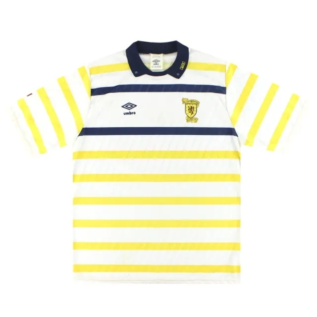 1988-91 Scotland Umbro Away Shirt L - Scotland / Excellent 