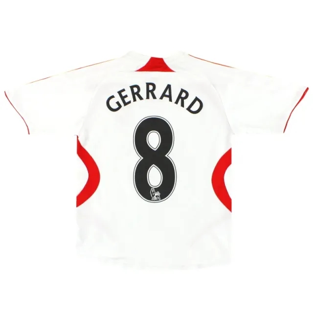 2007-08 Liverpool adidas Away Shirt Gerrard #8 M.boys - Liverpool / Excellent 