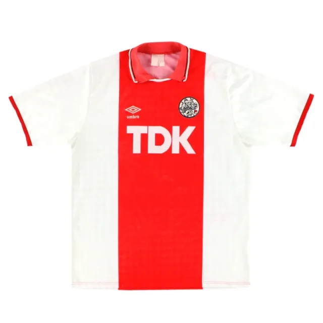 1989-91 Ajax Umbro Home Shirt XL - Ajax / Very Good 