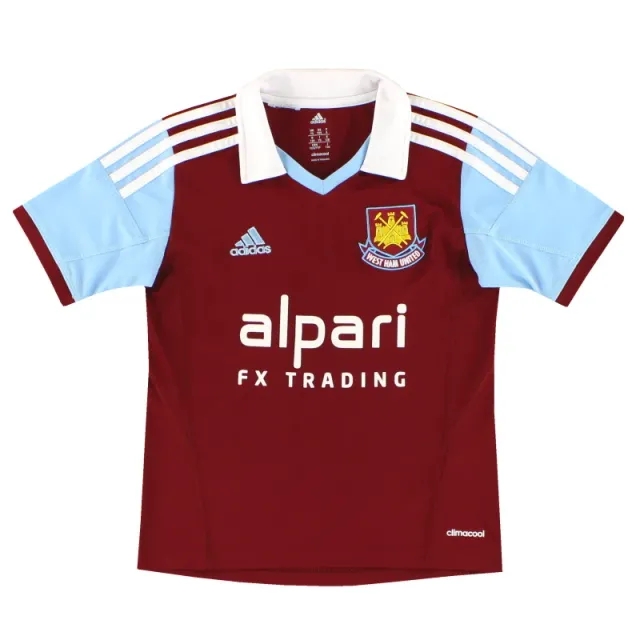 2013-14 West Ham adidas Home Shirt S.Boys - West Ham / Excellent 