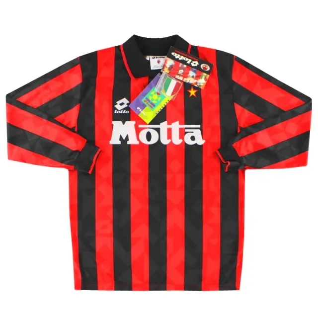 1993-94 AC Milan Lotto Home Shirt L/S *w/tags* M - AC Milan / w/tags 