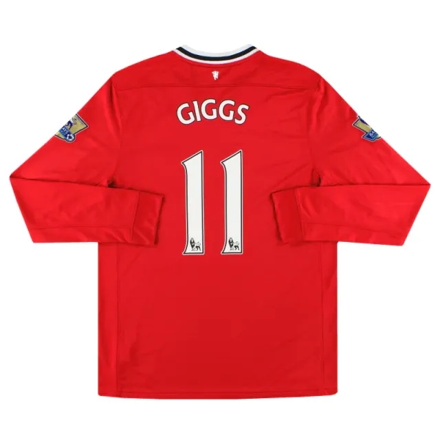 2011-12 Manchester United Nike Home Shirt Giggs #11 L/S L - Manchester United / Excellent 