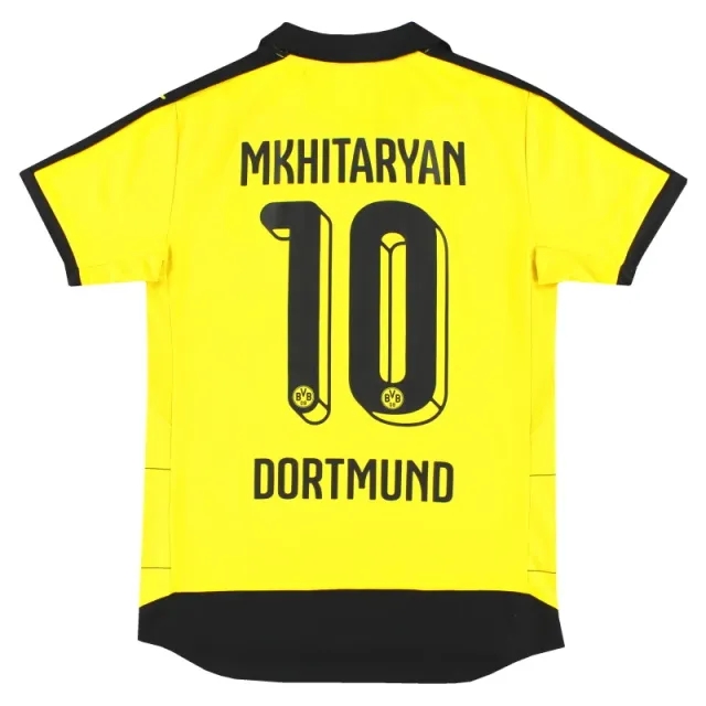 2015-16 Borussia Dortmund Puma Home Shirt Mkhitaryan #10 S - Dortmund / Excellent 