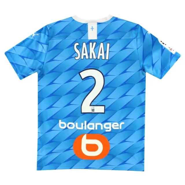 2019-20 Olympique Marseille Puma Player Issue Away Shirt Sakai #2 S - Olympique Marseille / Excellent 