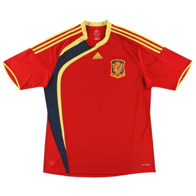 2009 Spain Confederations Cup adidas Home Shirt S - Spain / Very good 