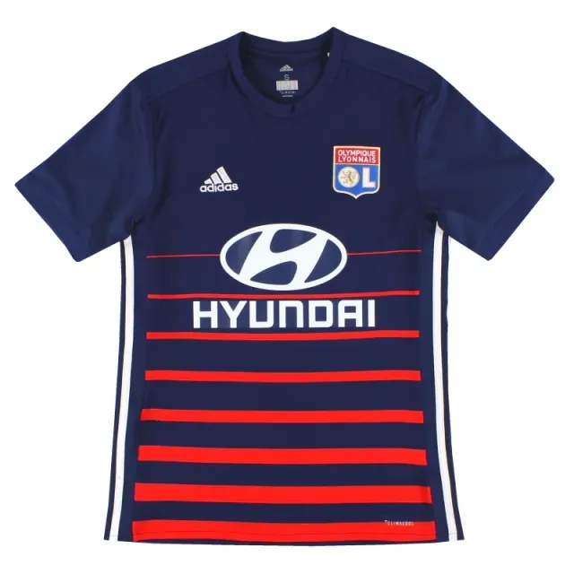 2017-18 Lyon adidas Away Shirt S - Lyon / Excellent 