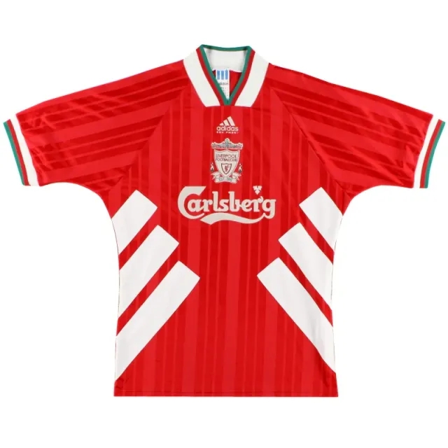 1993-95 Liverpool adidas Home Shirt L - Liverpool / Excellent 