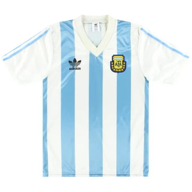 1990-91 Argentina adidas Home Shirt M - Argentina / Excellent 