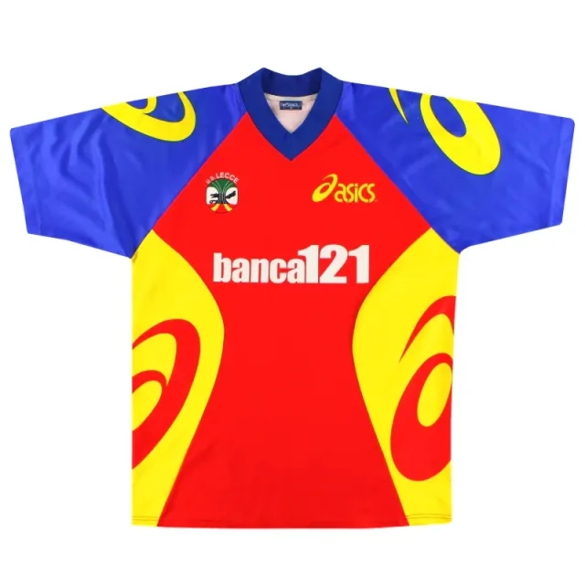 1999-00 Lecce Asics Training Shirt M - Other Italian Clubs / Excellent 