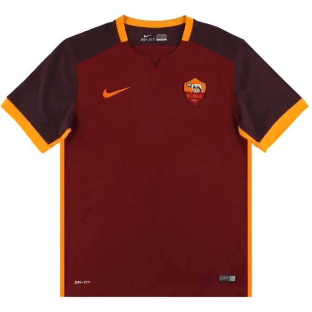2015-16 Roma Nike Home Shirt S - Roma / Excellent 