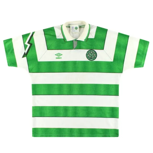 1991-92 Celtic Umbro Home Shirt XL - Celtic / Excellent 