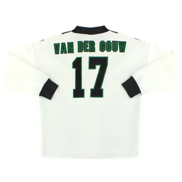 1996-97 Manchester United Umbro Goalkeeper Shirt Van Der Gouw #17 M - Manchester United / Excellent 