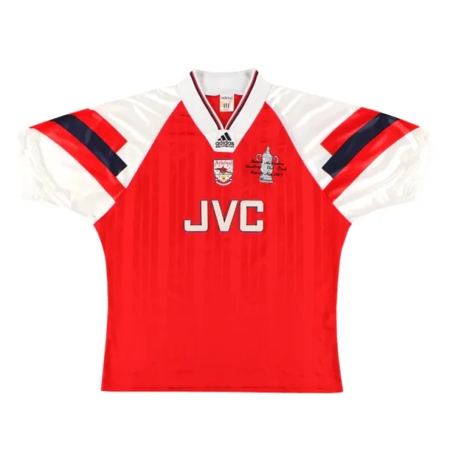 1993 Arsenal adidas 'FA Cup Winners' Home Shirt L/XL - Arsenal / Very Good / Large