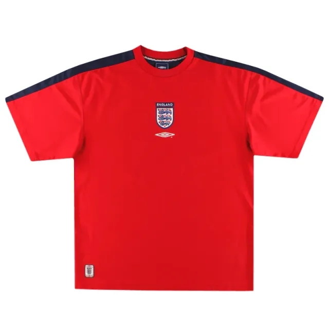 2001-03 England Umbro Training Shirt XXL - England / Excellent 