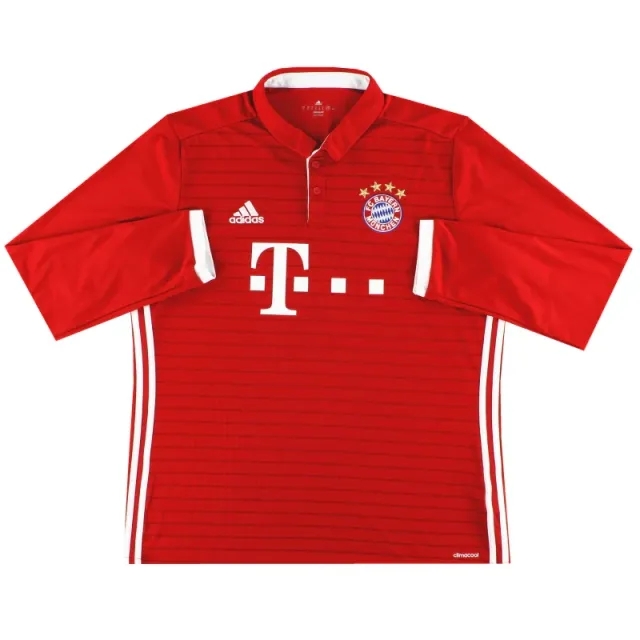 2016-17 Bayern Munich adidas Home Shirt L/S M - Bayern Munich / Excellent 