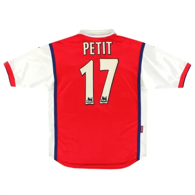1998-99 Arsenal Nike Home Shirt Petit #17 M - Arsenal / Excellent 
